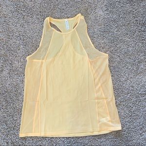 Athleta Racerback Scoop Neck Ultimate Train Tank Top Light Orange Size Medium